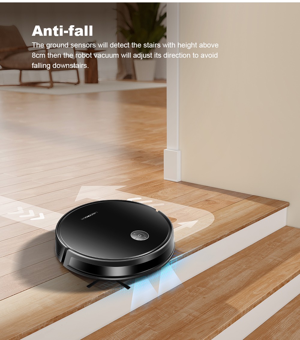 Liectroux C7 robotporszívó és felmosó kombináció, 6000Pa erős szívóerő, intelligens térképezés, WiFi alkalmazás és távirányító, szénkefe nélküli motor, Alexa és Google Asszisztens támogatással, ideális állatszőr/szőnyegek/kemény padlók tisztítására