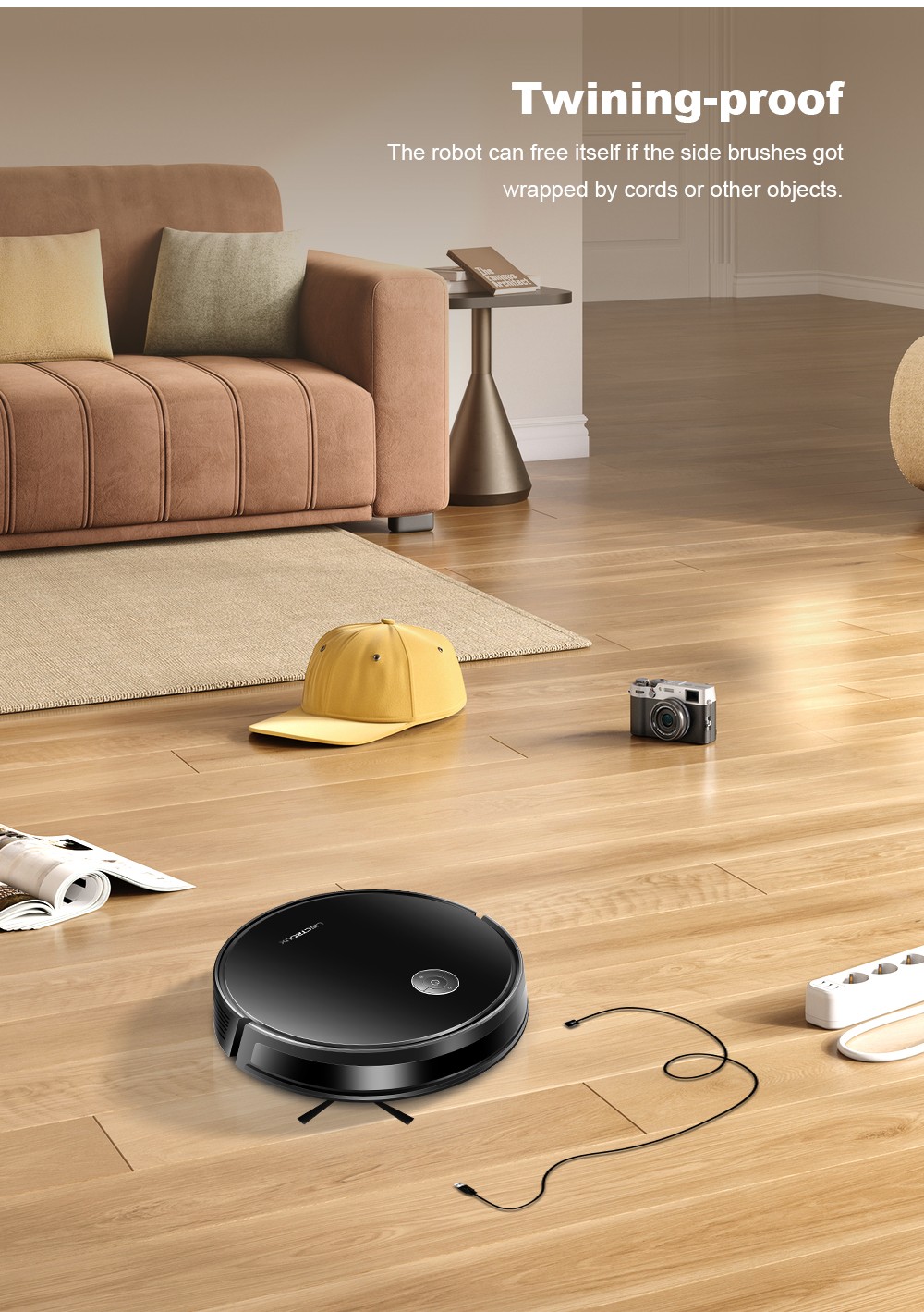 Liectroux C7 robotporszívó és felmosó kombináció, 6000Pa erős szívóerő, intelligens térképezés, WiFi alkalmazás és távirányító, szénkefe nélküli motor, Alexa és Google Asszisztens támogatással, ideális állatszőr/szőnyegek/kemény padlók tisztítására