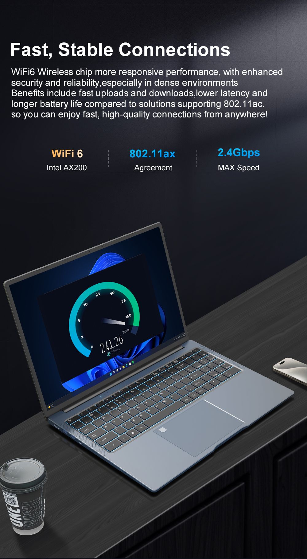 Ninkear N16 Pro Laptop, 16-inch 2.5K QHD+ 120Hz Display, Intel Core i9-13900HK 5.4GHz, 32GB DDR4 3200MHz RAM, 1TB PCIe SSD, Metal Body, Fingerprint Unlock, WiFi 6, Dual Type-C, Windows 11 Pro