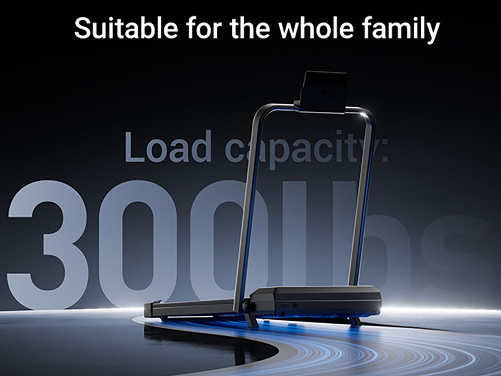 ROBORE CW1F Walking Pad with 9% Incline, 12KM/H, 2.5HP Brushless Motor, 136kg Capacity, Folding Under Desk Treadmill for Home and Office