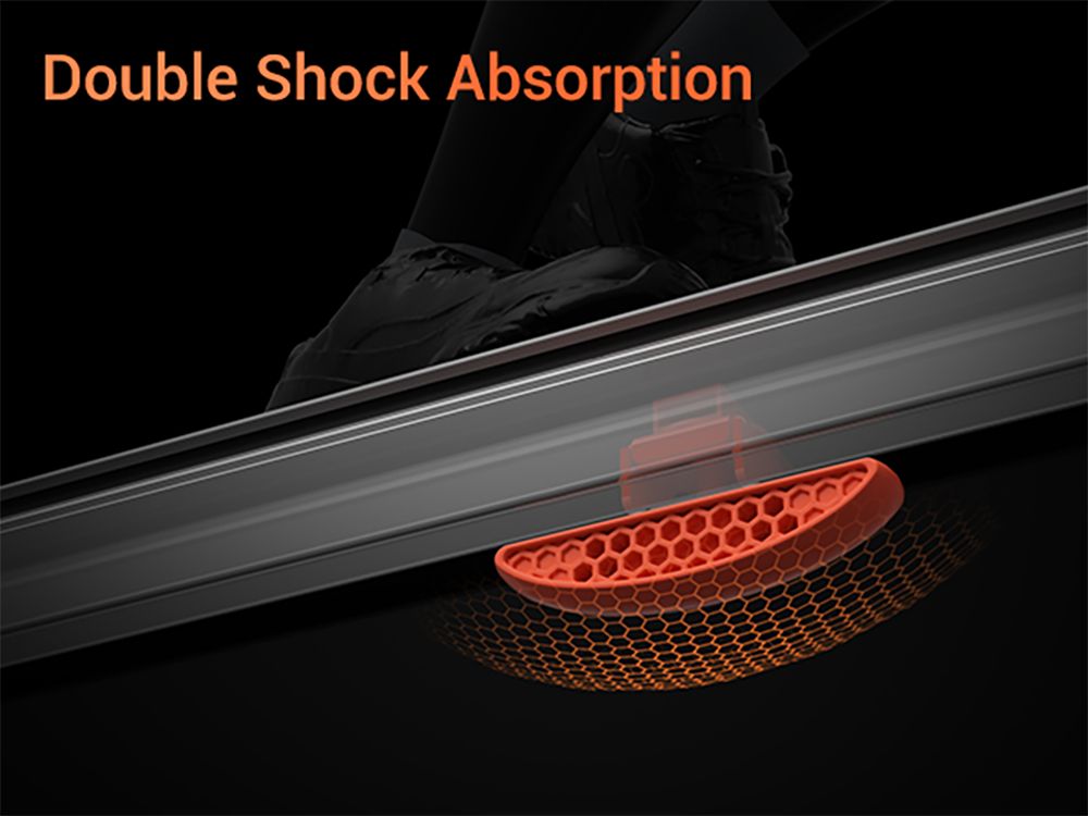 ROBORE P8 Foldable Treadmill 14KM/H, 12 Built-in Programs, with Heart Rate Sensor, Dual Cushion System, 136kg Weight Capacity