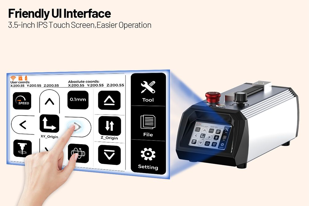TWO TREES TTC450 Ultra CNC Router Machine, 460x460x100mm Working Area