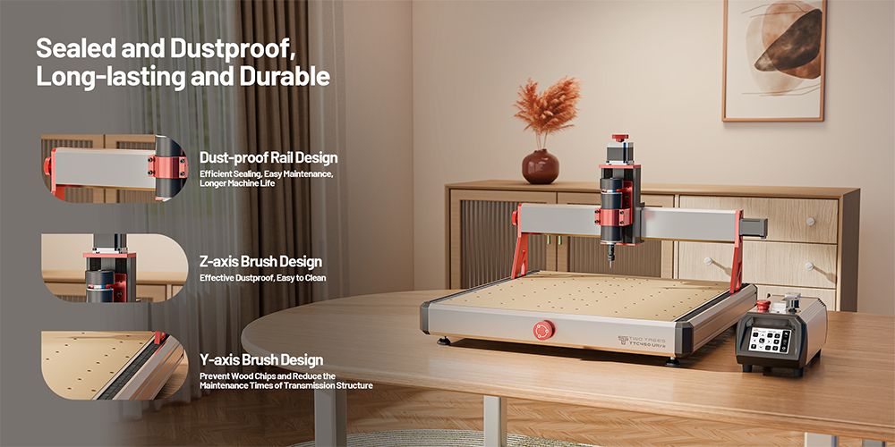 TWO TREES TTC450 Ultra CNC Router Machine, 460x460x100mm Working Area