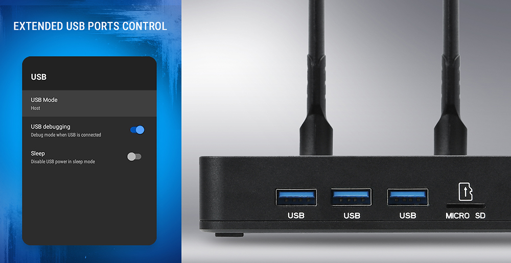 UGOOS AM9 Android 14 TV Box, Amlogic S905X5, 4GB RAM 64GB ROM, 2.4G/5G WiFi, Bluetooth 5.2, 4K HDR - EU Plug