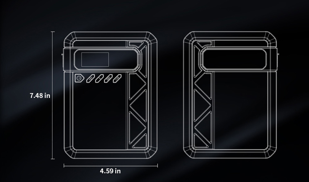 VTOMAN X4 2500A 12V Car Jump Starter, 10000mAh Power Bank, 150PSI Air Compressor, LED Flashlight, For 8.5L Gas and 6L Diesel Engines/Cars/Trucks/Motorcycles