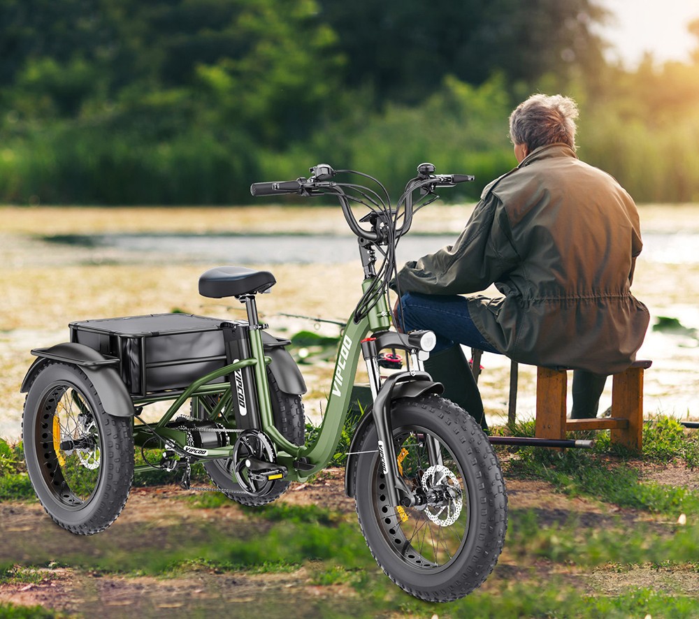 Vipcoo VC-ET1 Electric Tricycle, 750W Motor, 48V 20Ah Battery, 20*4.0 inch Tires, 40km/h Max Speed, 65km Range, Mechanical Disc Brakes, Front Fork Suspension, 7-speed Transmission, LCD Display