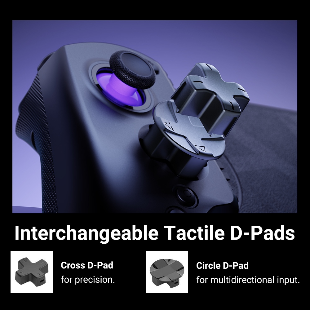 abxylute S8 Wireless Mobile Game Controller, Compatible with iPhone 17 Series, Android, Tablets, Switch 1/2, Extending up to 216mm, Hall Effect Joysticks, Hall Effect Linear Triggers, Customizable Back Buttons