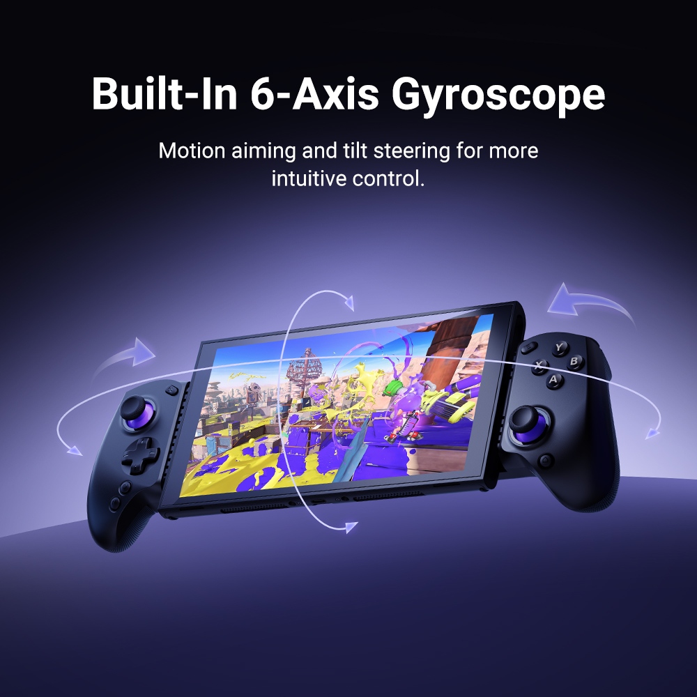 abxylute S8 Wireless Mobile Game Controller, Compatible with iPhone 17 Series, Android, Tablets, Switch 1/2, Extending up to 216mm, Hall Effect Joysticks, Hall Effect Linear Triggers, Customizable Back Buttons