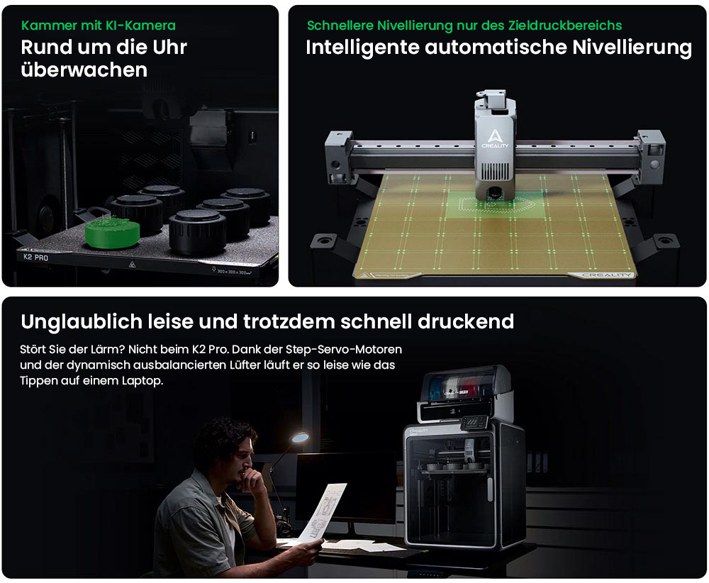 Creality K2 Pro Combo 3D-Drucker, CFS-System, 300*300*300mm