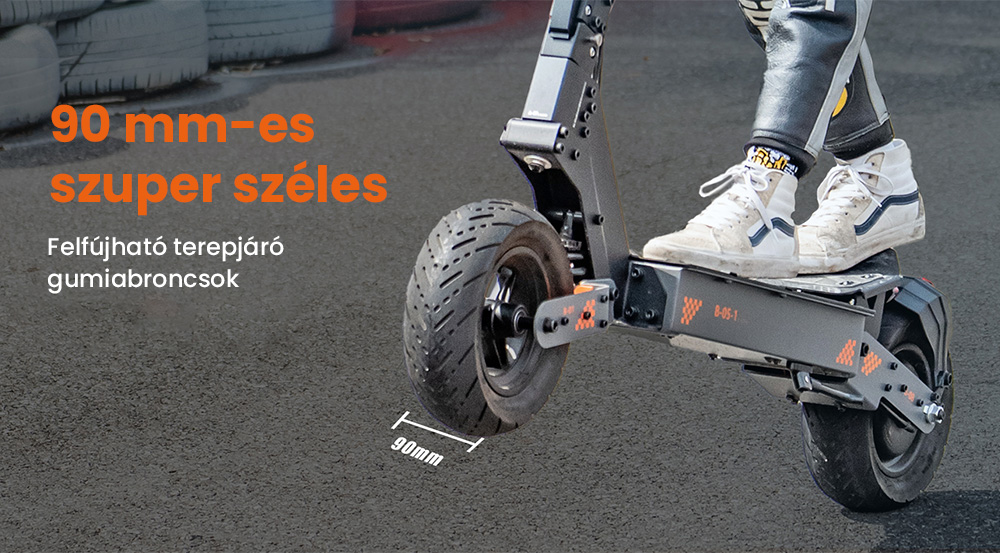 KuKirin G4 Elektromos Roller, 2*1000W-os Motor, 60V 20Ah Akkumulátor, 11 colos Gumiabroncsok, 70km/h Max. Sebesség, 75km Hatótávolság, Első és Hátsó Tárcsafékek, Négykaros Lengéscsillapító