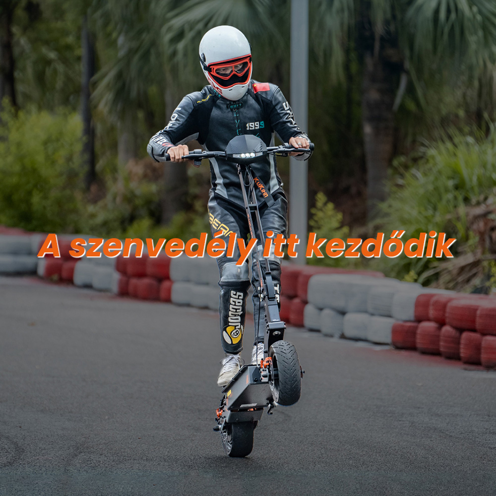 KuKirin G4 Elektromos Roller, 2000 W-os Motor, 60 V 20 Ah Akkumulátor, 11 colos Gumiabroncsok, 70 km/h Max. Sebesség, 75 km Hatótávolság, Első és Hátsó Tárcsafékek, Négykaros Lengéscsillapító