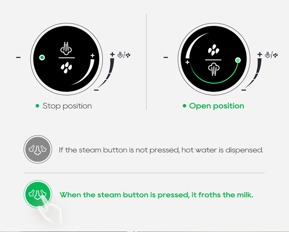 HiBREW H10A Kaffeemaschine, 20 Bar Extraktionsdruck, einstellbare Temperatur und Tassenvolumen, 58 mm Siebträger, 1,8 l abnehmbarer Wassertank - Beige