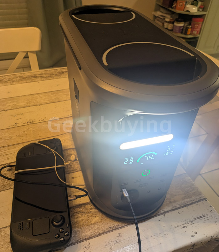 Ampace Andes 1500 tragbare Powerstation, 1462 Wh LiFePO4, 2400 W (3600 W Überspannung) SiCPrime-Solargenerator, vollständige Ladung in 55 Min., 4xAC, 4xUSB-A, 2xUSB-C, 2x5521, 1xAutosteckdose, 6000 Zyklen, -20℃-45℃, App-Steuerung