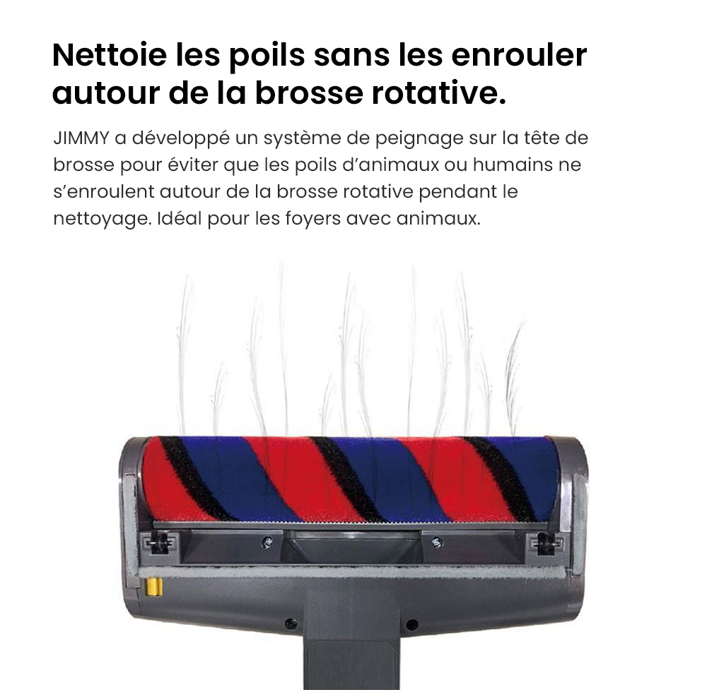 Aspirateur à main flexible sans fil JIMMY JV85 Pro avec aspiration puissante de 200 AW, moteur sans balais numérique de 550 W, autonomie de 70 minutes, bruit ultra-faible pour nettoyer les sols et les meubles par Xiaomi