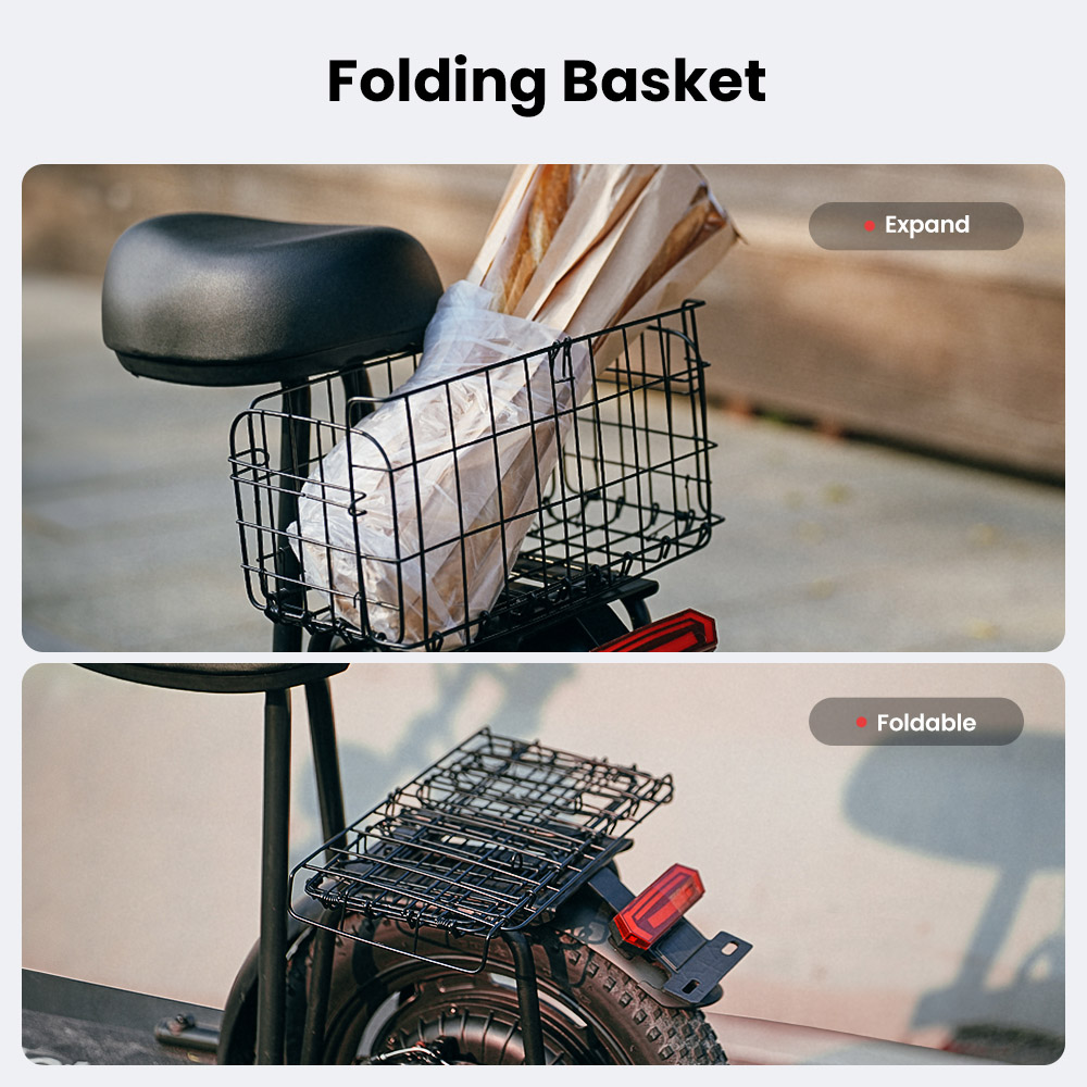 iScooter F7 Elektroroller, 1000-W-Motor, 48-V-10,4-Ah-Akku, 16-Zoll-Reifen, 45 km/h Höchstgeschwindigkeit, 50 km Reichweite, Scheibenbremse vorne und hinten, Stoßdämpfer an der Vordergabel