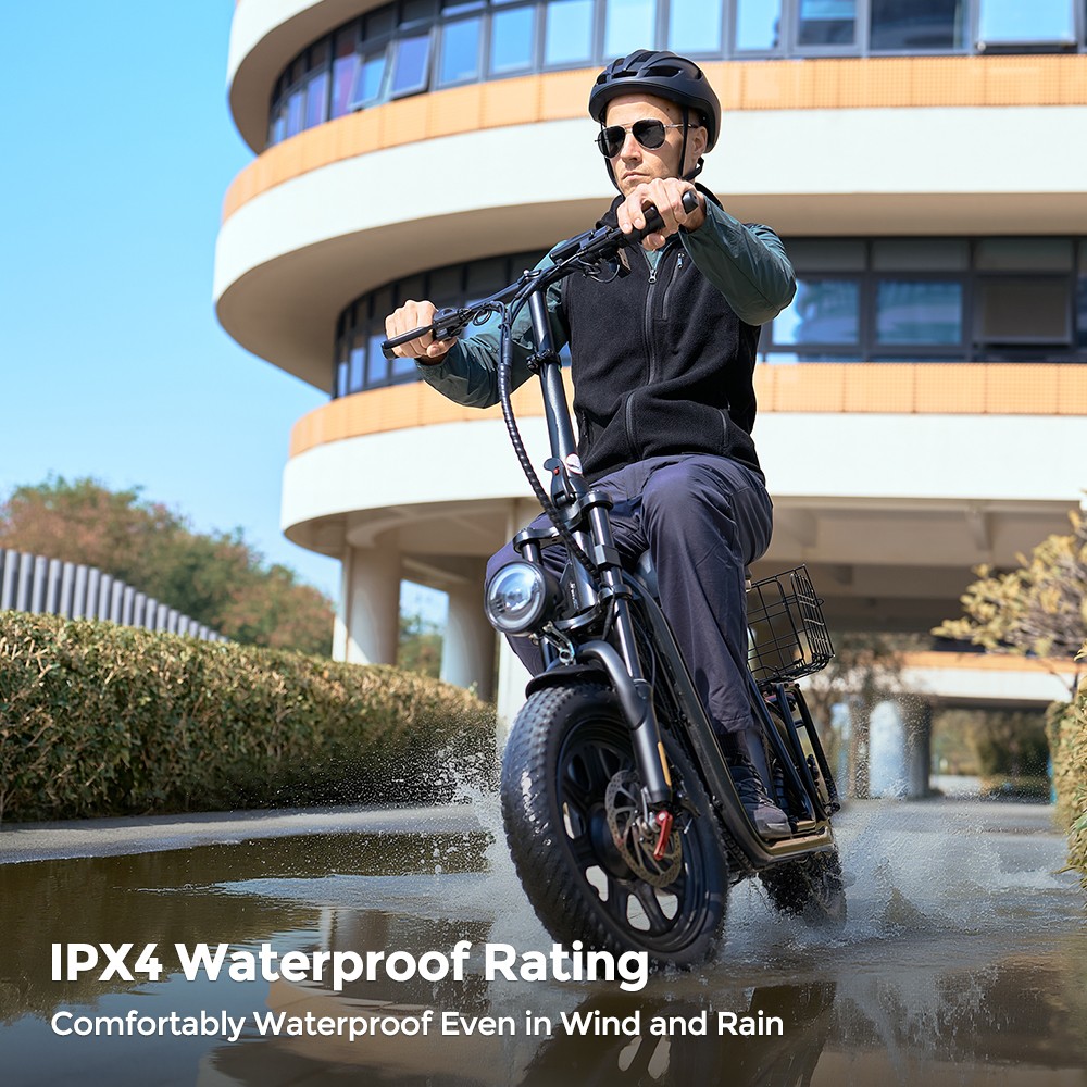 iScooter F7 Elektroroller, 1000-W-Motor, 48-V-10,4-Ah-Akku, 16-Zoll-Reifen, 45 km/h Höchstgeschwindigkeit, 50 km Reichweite, Scheibenbremse vorne und hinten, Stoßdämpfer an der Vordergabel