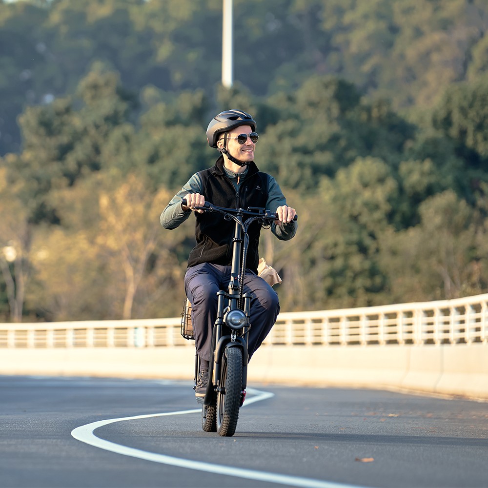 iScooter F7 Elektroroller, 1000-W-Motor, 48-V-10,4-Ah-Akku, 16-Zoll-Reifen, 45 km/h Höchstgeschwindigkeit, 50 km Reichweite, Scheibenbremse vorne und hinten, Stoßdämpfer an der Vordergabel