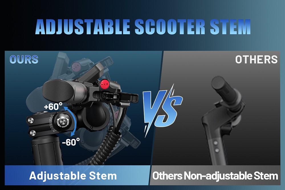 YUME HAWK Pro Elektromos Roller, 10x4.5" tömlő nélküli Országúti Gumiabroncsok 3000W*2 Motor 60V 30Ah Akkumulátor 80km/h Max. Sebesség 100km Max. Hatótávolság 3 Sebességváltó Rendszer Tárcsafék Állítható Hidraulikus Rugózás NFC Alkalmazásvezérlés