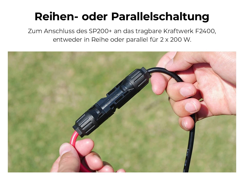 FOSSiBOT SP200 (Neu) 200W faltbares Solarpanel, 23,4% hoher Zellwirkungsgrad, ETFE-Beschichtung, verstellbare Stützen für Zuhause, Wohnmobil, Camping, Stromausfall - Grün