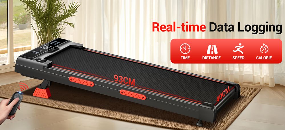 ROBORE X5 Walking Pad with 16% Incline, Triple Shock Absorption, Quiet 2.5HP Brushless Motor, 10km/h Speed, Under-Desk Treadmill for Home, Max Load 150kg