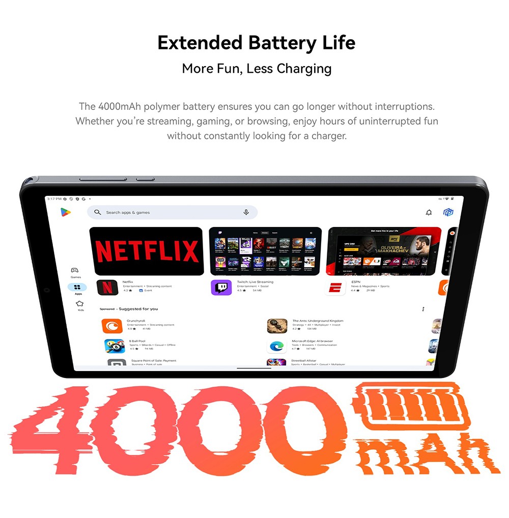 ALLDOCUBE iPlay 60 Mini Android 15 táblagép, Unisoc T606 8 mag, 8,68 hüvelykes 800*1340 90Hz IPS képernyő, 4GB+8GB virtuális RAM 64GB ROM, 5MP+5MP kamera, 2.4/5GHz WiFi, GPSile/5GHz WiFi Bluetooth5.0, GLON/DuGalidoBeo 4000mAh akkumulátor