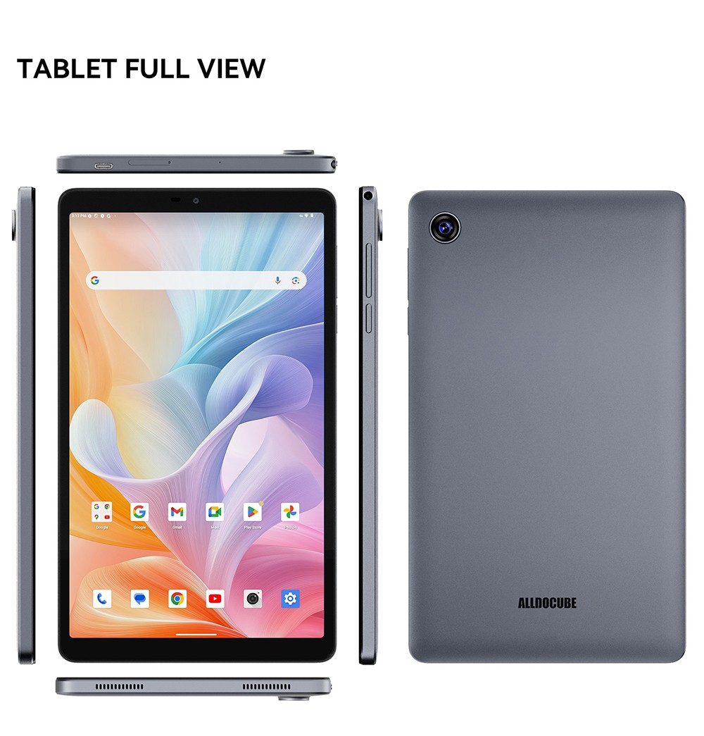 ALLDOCUBE iPlay 60 Mini Android 15 táblagép, Unisoc T606 8 mag, 8,68 hüvelykes 800*1340 90Hz IPS képernyő, 4GB+8GB virtuális RAM 64GB ROM, 5MP+5MP kamera, 2.4/5GHz WiFi, GPSile/5GHz WiFi Bluetooth5.0, GLON/DuGalidoBeo 4000mAh akkumulátor