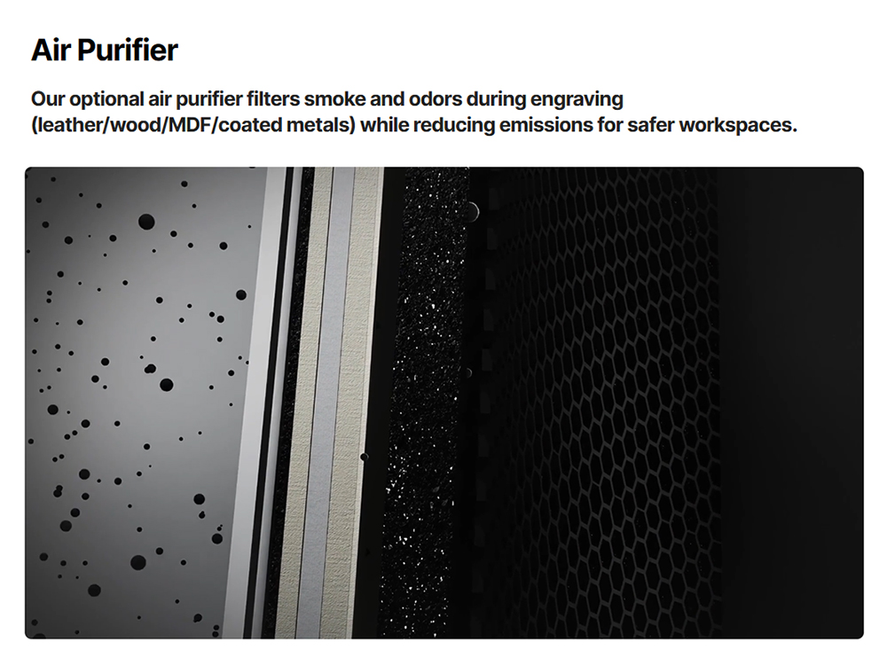 Graveur laser diode ATOMSTACK Atelier 12W, classe 1 FDA, vitesse de 4000 mm/s, précision de 0,01 mm, zone de travail de 120 x 120 mm, caméra HD intégrée, compatible avec le bois, le métal, le cuir et le feutre.