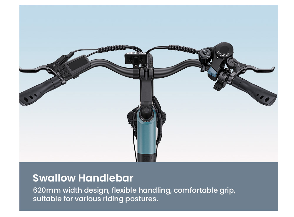 ENGWE P275 SE Electric Bike, 250W Motor, 36V 13Ah Battery, 27.5 inch Tires, 25km/h Max Speed, 100km Range, Hydraulic Disc Brakes, Shimano 7-speed, Torque Sensor - Blue