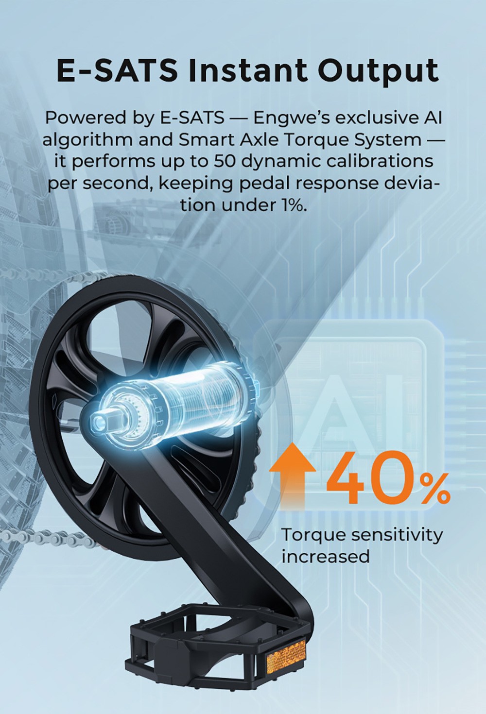 ENGWE P275 SE Electric Bike, 250W Motor, 36V 13Ah Battery, 27.5 inch Tires, 25km/h Max Speed, 100km Range, Hydraulic Disc Brakes, Shimano 7-speed, Torque Sensor - Blue