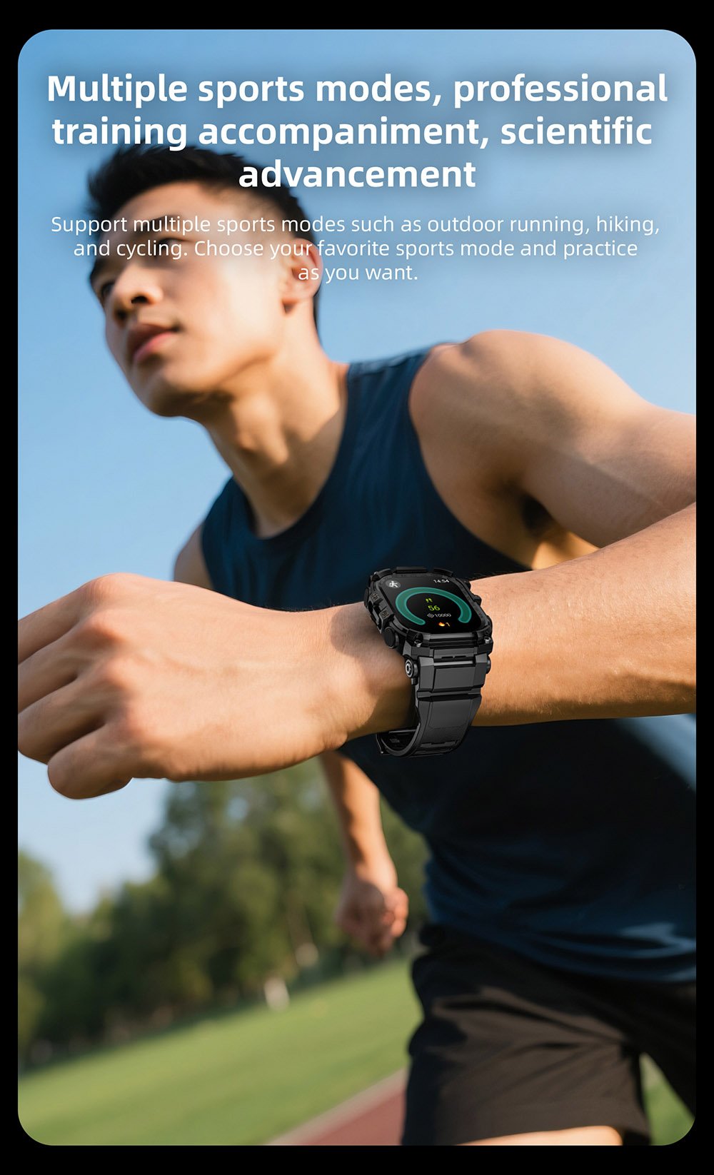 LOKMAT APPLLP 7 MAX Smartwatch, 2.06 inch AMOLED Screen, Supports 4G/5G LTE, GPS Positioning, Heart Rate Monitoring