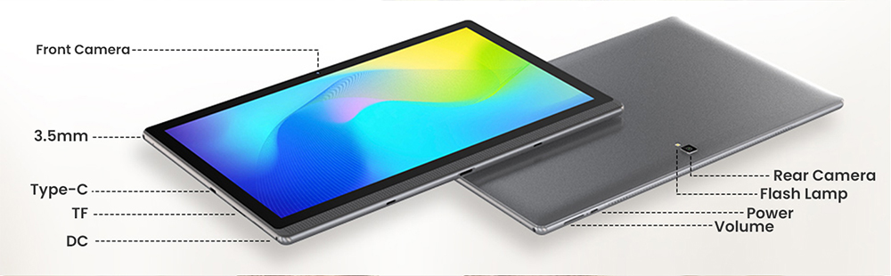 MESWAO B1 Tablet, 14.1 inch 1920*1080 IPS Screen, MTK6769 8 Cores, 6GB RAM 128GB ROM, Android 13, WiFi 5 Bluetooth 5.2, 13MP+5MP Camera, 10000mAh Battery, 4*Speakers - US Plug, Golden