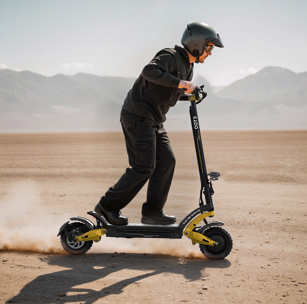 OOTD S30 Electric Scooter, 1200W*2 Motor, 52V 23.4Ah Battery, 10 inch Tires, 65km/h Max Speed, 60km Range, Front & Rear Hydraulic Disc Brake, LCD Display