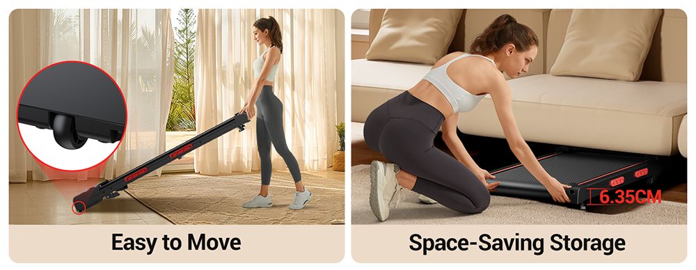 ROBORE X5 Walking Pad with 16% Incline, Triple Shock Absorption, Quiet 2.5HP Brushless Motor, 10km/h Speed, Under-Desk Treadmill for Home, Max Load 150kg