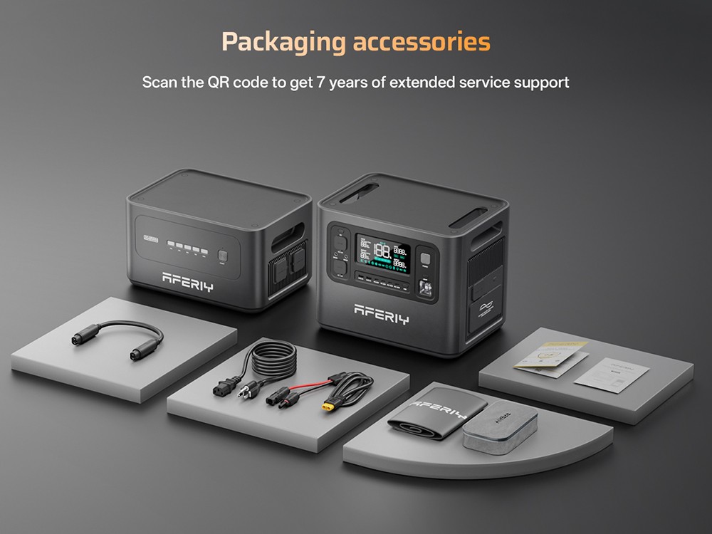 AFERIY P280 Portable Power Station, 2800W AC Output, 2048Wh LiFePO4 Battery, Expandable Capacity, 15 Outputs, Fast AC/Solar Recharge, Smart App Control & 10ms UPS Backup