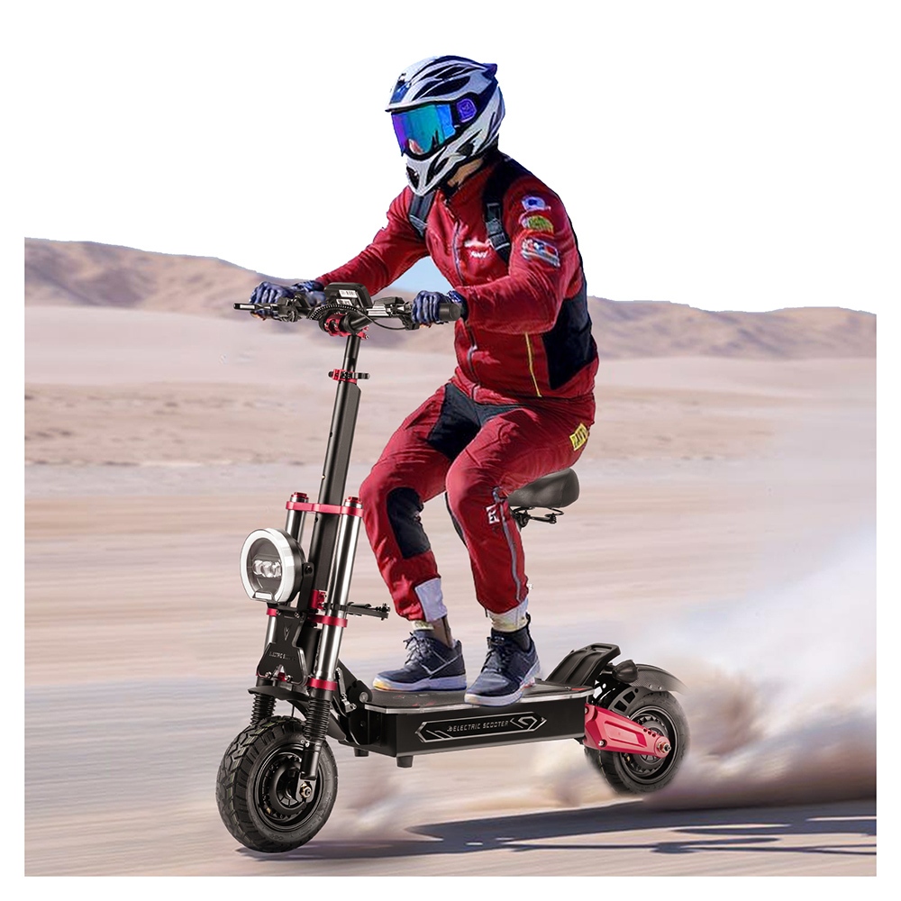 BOYUEDA S5-11 Trottinette électrique, moteur 2*3000W, batterie 60V 38AH, pneu 11 pouces, vitesse maximale 85km/h, autonomie 120km, freins à disque hydrauliques doubles, amortisseur hydraulique, écran LCD