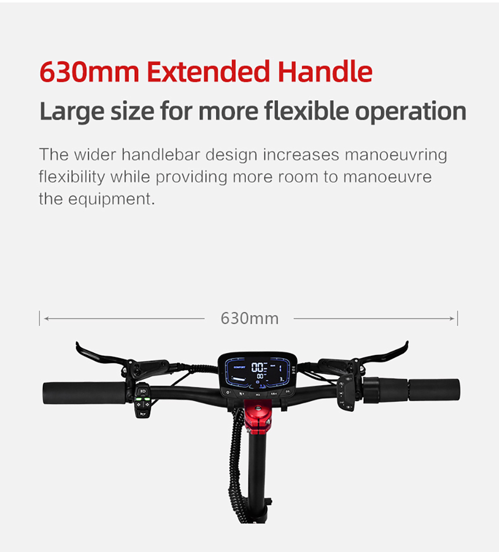 BOYUEDA S5-11 Trottinette électrique, moteur 2*3000W, batterie 60V 38AH, pneu 11 pouces, vitesse maximale 85km/h, autonomie 120km, freins à disque hydrauliques doubles, amortisseur hydraulique, écran LCD