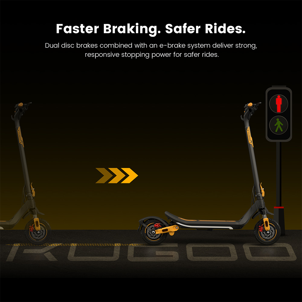 KUGOO M3 PRO Trottinette électrique, moteur 600 W, batterie 48 V 13 Ah, pneus 10 pouces, vitesse maximale 46 km/h, autonomie 64 km, freins à disque doubles, double suspension, déverrouillage NFC