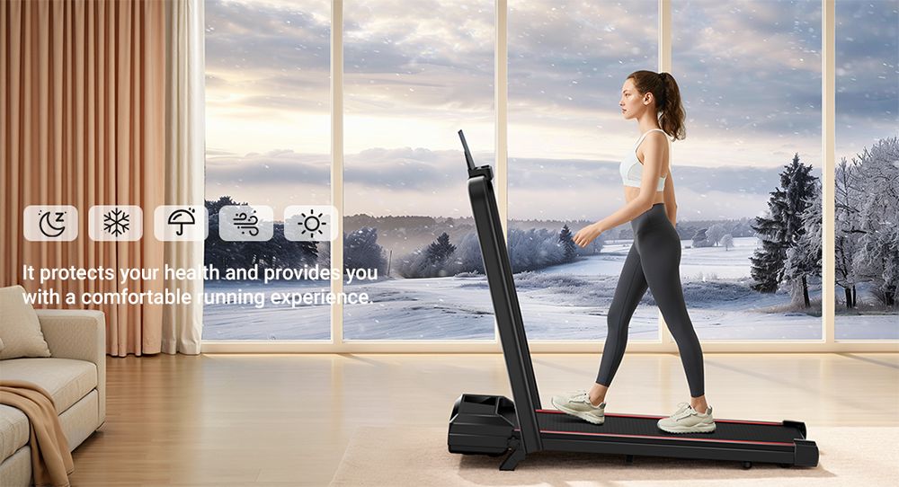 ROBORE CW1F Walking Pad with 14% Incline, 12KM/H, 2.5HP Brushless Motor, 136kg Capacity, Folding Under Desk Treadmill for Home and Office