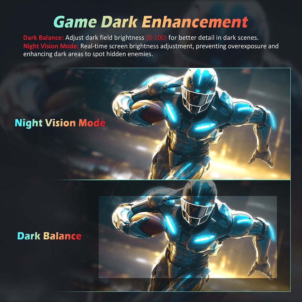 TITAN ARMY P2510G Gaming Monitor, 24.5'' 1920*1080 FAST IPS Screen, 180Hz Refresh Rate, HDR10, 99% sRGB, 1ms GTG, Adaptive Sync, Dynamic OD, Game Assist, 8 Scene Modes, Hardware Low Blue Light, Adjustable Tilt, VESA Mount, 1*HDMI2.0 1*DP1.4 1* Audio