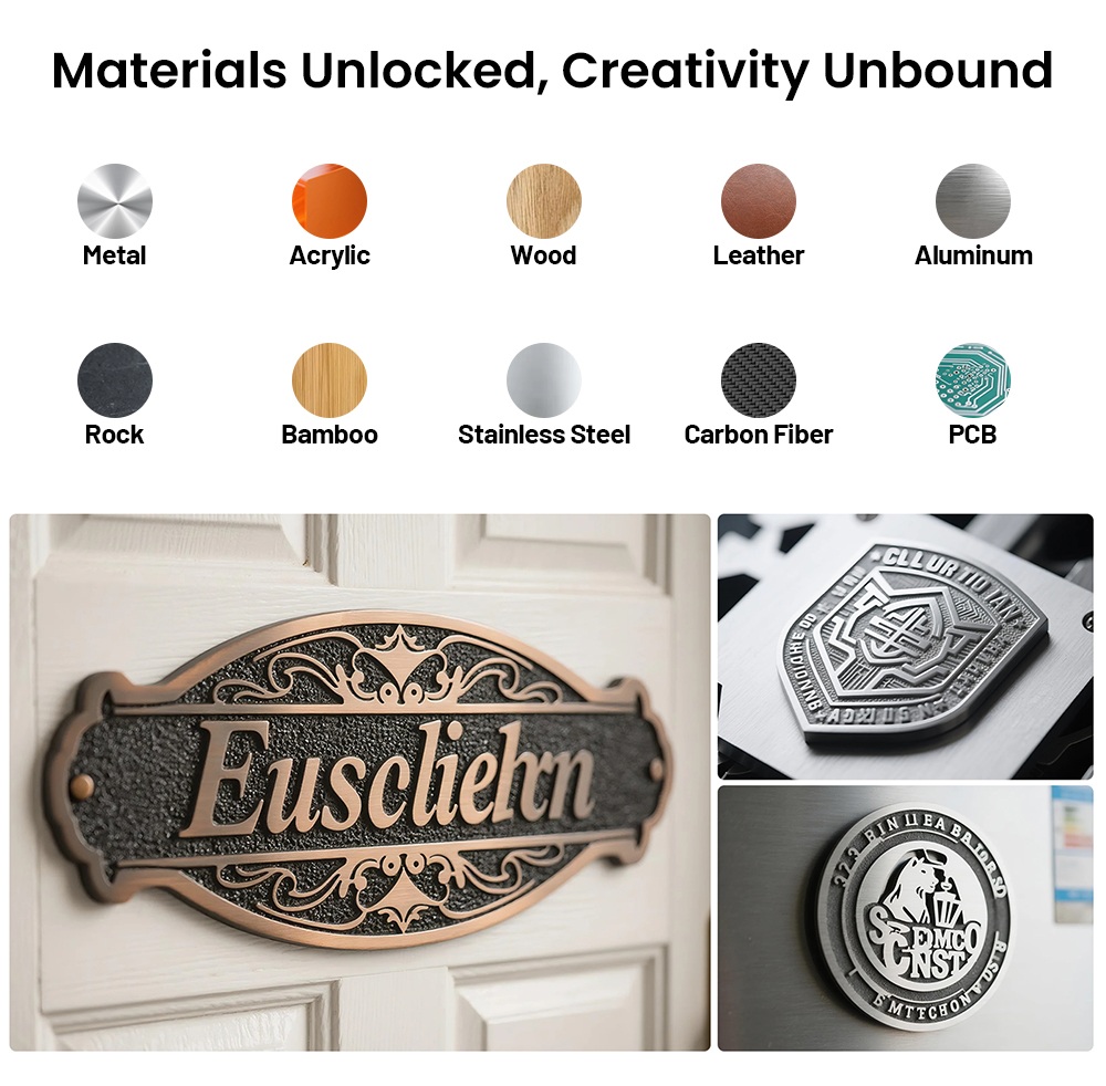 TWO TREES TTC450 Ultra Machine de Gravure CNC, Broche de 500W, Modes CNC et Laser Doubles, Haute Précision 0,05mm, Écran Tactile IPS 3,5", Zone de Travail 460x460x100mm, Compatible avec Métal/Acrylique/Bois