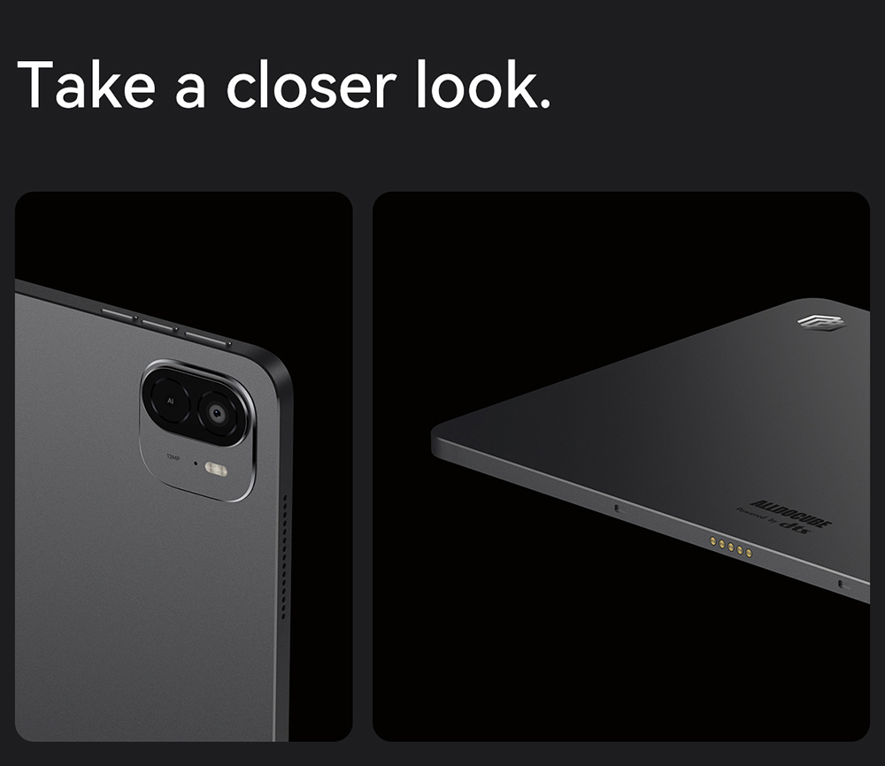 ALLDOCUBE Ultra Pad AI Tablet, 13 hüvelykes 2880*1840 144Hz IPS Kijelző, Android 15, Qualcomm Snapdragon 7+Gen3 8 Mag, 12 GB RAM 256 GB ROM, WiFi 6 Bluetooth 5.4, 13M+5M Kamera, 8*Hangszóró, 15000mAh Akkumulátor, 33W PD Töltés