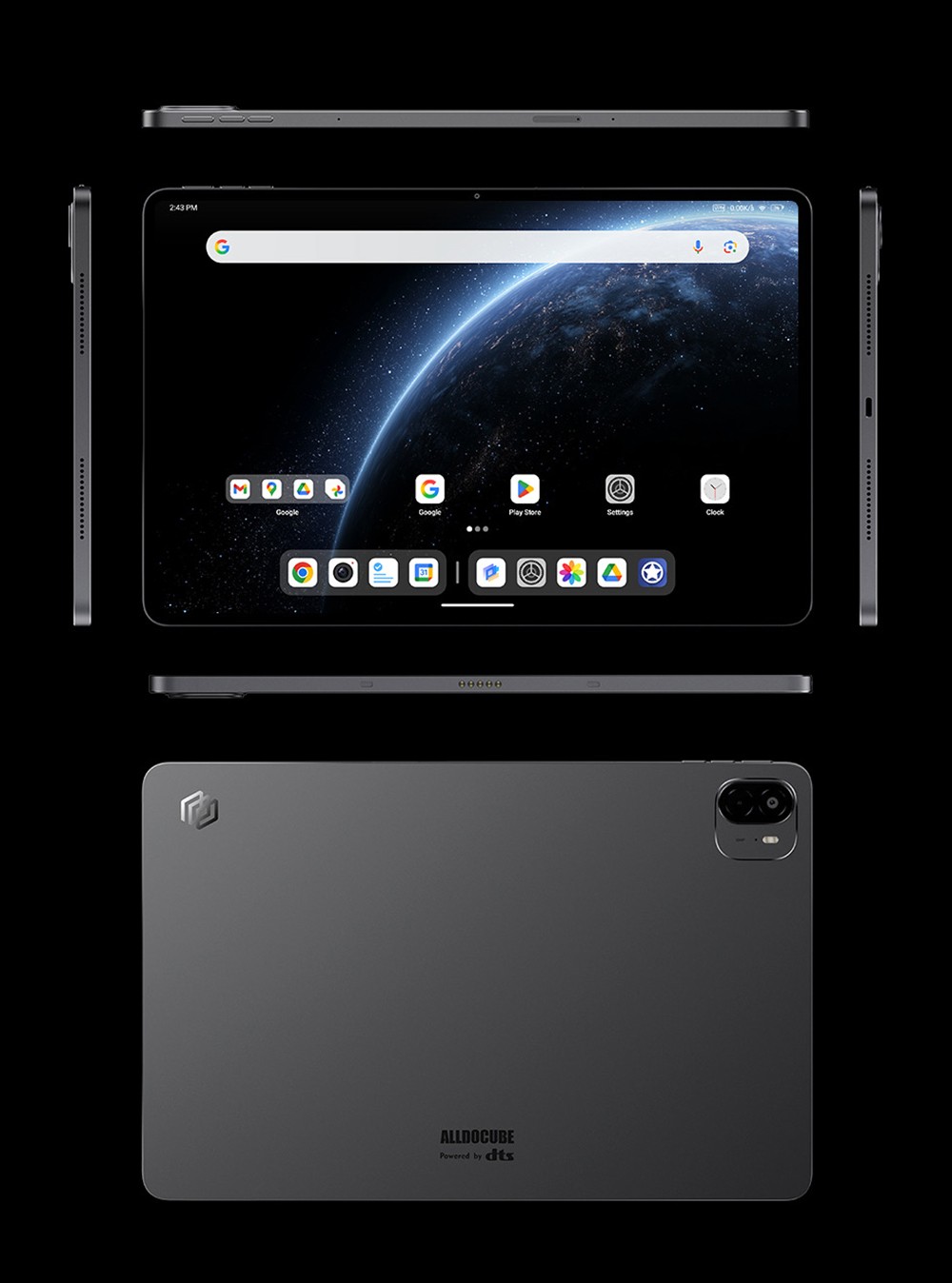 ALLDOCUBE Ultra Pad AI Tablet, 13 hüvelykes 2880*1840 144Hz IPS Kijelző, Android 15, Qualcomm Snapdragon 7+Gen3 8 Mag, 12 GB RAM 256 GB ROM, WiFi 6 Bluetooth 5.4, 13M+5M Kamera, 8*Hangszóró, 15000mAh Akkumulátor, 33W PD Töltés