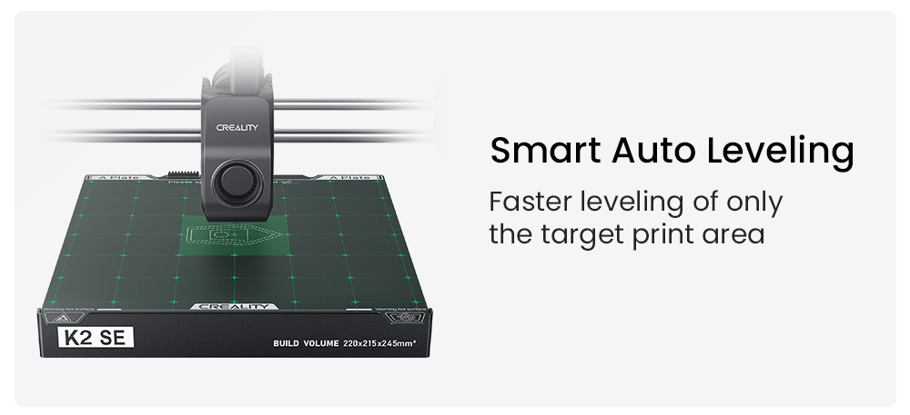 Creality K2 SE Combo 3D Printer, 500mm/s Speed, 0.1mm Precision, 220×215×245mm Build Volume, Auto Leveling, 300°C Nozzle for Multi-Material Printing