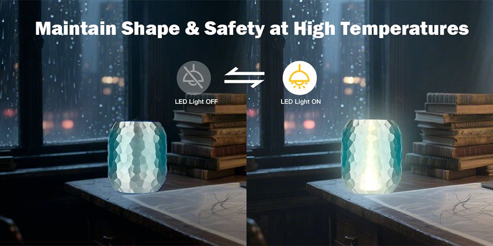 ERYONE High Speed Translucent Gradient Multi-Color PETG Filament, 1kg - Light Blue & Transparent