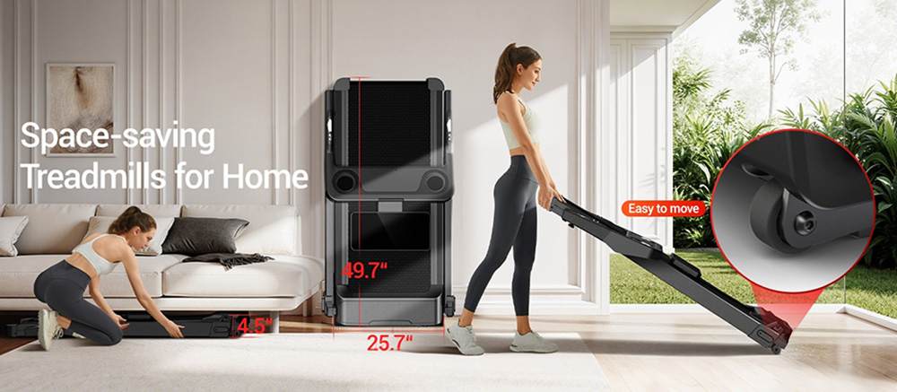 ROBORE L20 Laufband, 3,5 PS bürstenloser Motor, 15 % verstellbare Steigung, 14 km/h Geschwindigkeit, 180 kg maximale Belastung, 40 × 107 cm Laufband, LED-Anzeige und Herzfrequenz-Handläufe