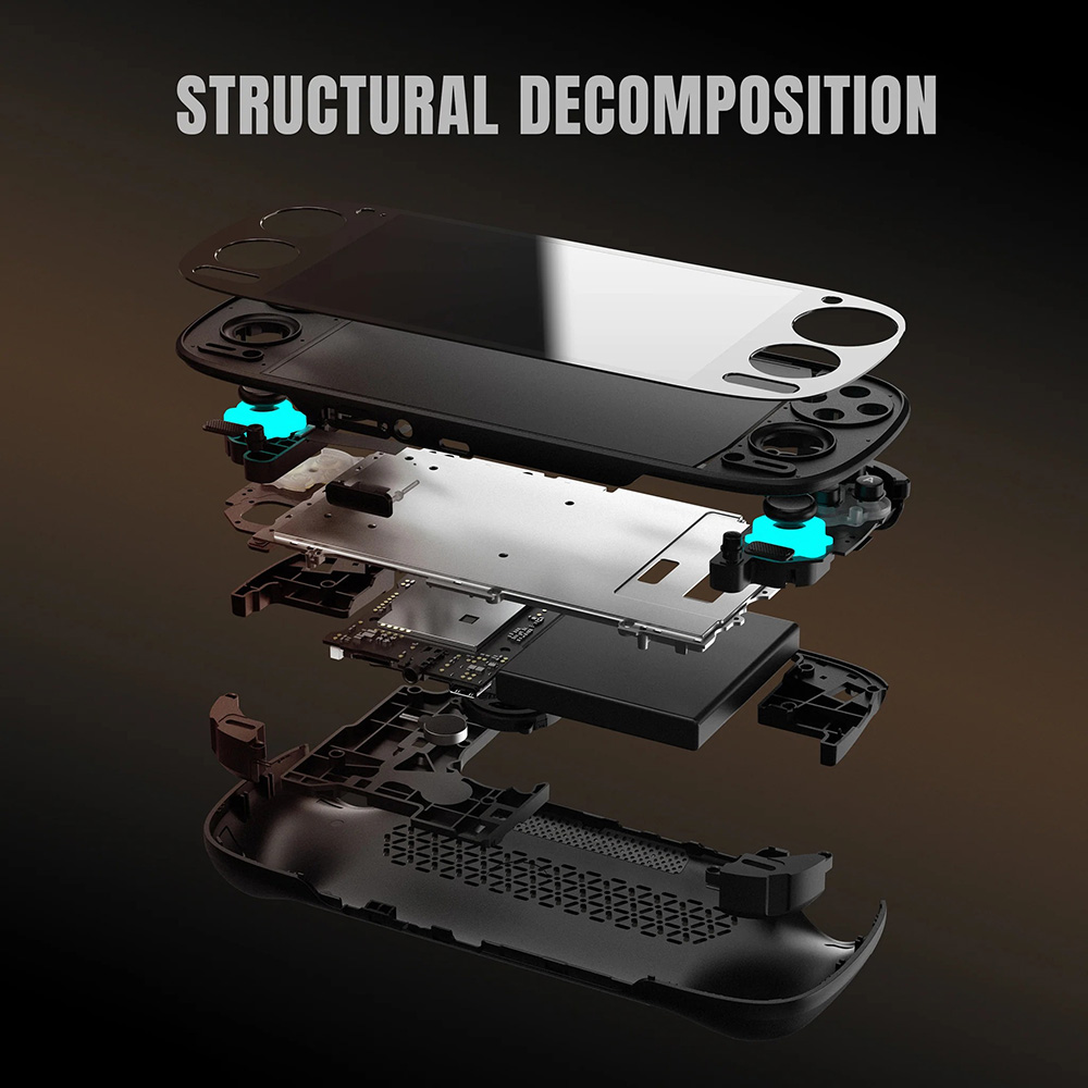 Retroid Pocket G2 Handheld Game Console, Android 15, 5.5 inch 1080p 60Hz AMOLED Screen, 8GB LPDDR5x RAM 128GB Storage, WiFi 6 Bluetooth 5.4, 5000mAh Battery - Black