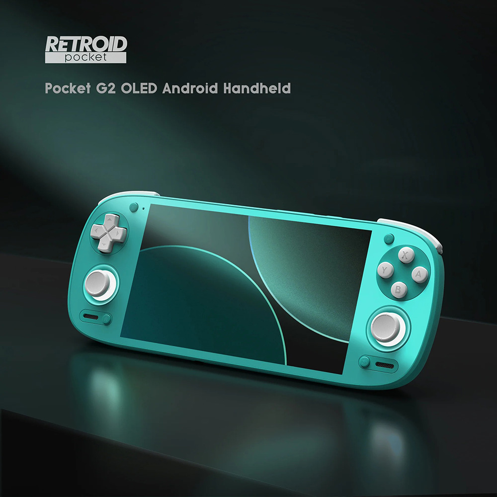 Retroid Pocket G2 Handheld Game Console, Android 15, 5.5 inch 1080p 60Hz AMOLED Screen, 8GB LPDDR5x RAM 128GB Storage, WiFi 6 Bluetooth 5.4, 5000mAh Battery - Yellow