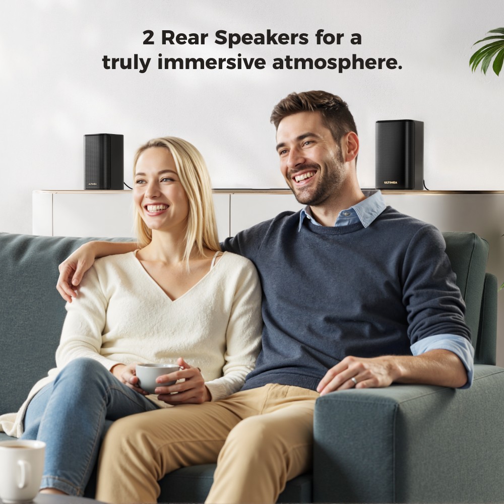 ULTIMEA Skywave F40 5.1.2-Kanal-Soundbar, Dolby Atmos, Bluetooth 5.4, 400 W Spitzenleistung, App-Steuerung