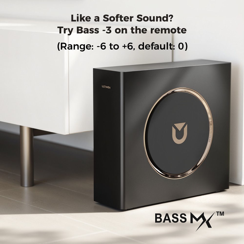 ULTIMEA Skywave F40 5.1.2-Kanal-Soundbar, Dolby Atmos, Bluetooth 5.4, 400 W Spitzenleistung, App-Steuerung