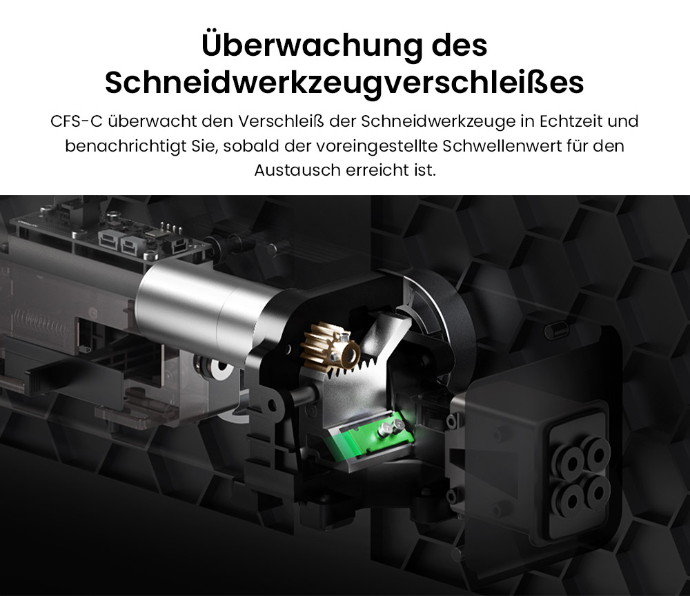 Creality CFS-C Filamentsystem für K1C / K1 Max / K1 / K1 SE, bis zu 16 Farben, automatisches Schneiden, Auslauferkennung & Echtzeitüberwachung